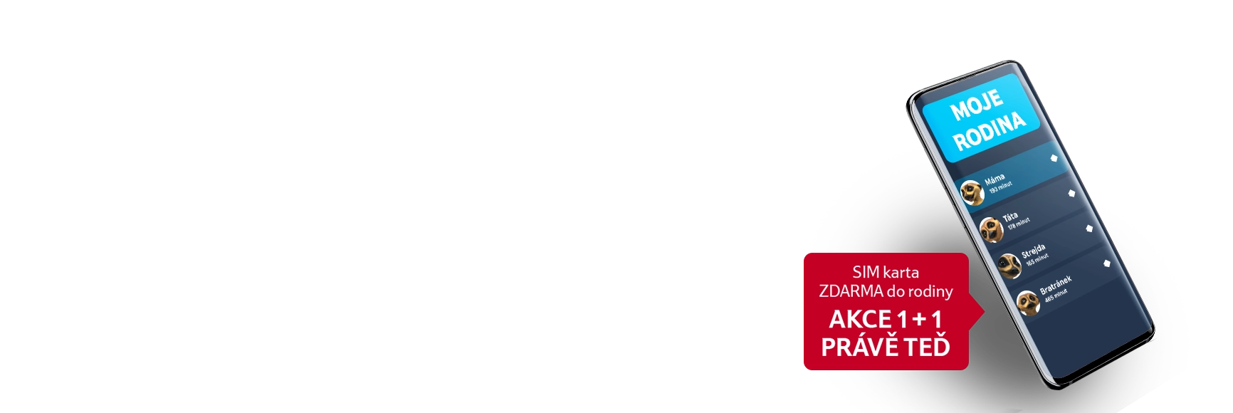 Volání zdarma pro 4 členy